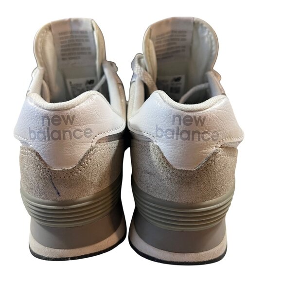 New Balance 574 Classic Womens Sneakers‎ Size 6.5 Gray Suede & Mesh - Picture 5 of 10